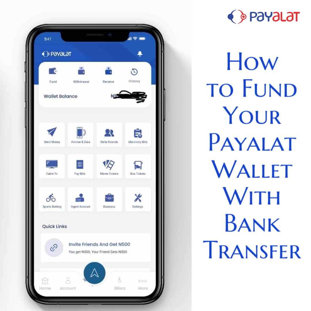 Fund Your Payalat Wallet With Bank Transfer